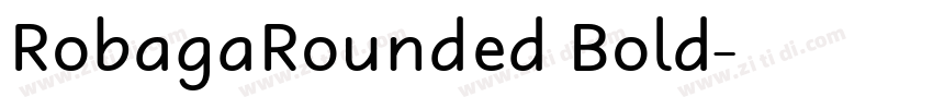 RobagaRounded Bold字体转换